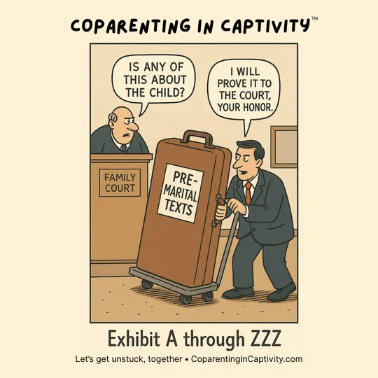 Coparenting in Captivity comic #10: Exhibit A through ZZZ.